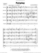 Cover icon of Fairplay (COMPLETE) sheet music for saxophone quartet by Lennie Niehaus, intermediate skill level