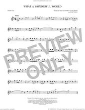 Cover icon of What A Wonderful World sheet music for tenor saxophone solo by Louis Armstrong, Bob Thiele and George David Weiss, intermediate skill level