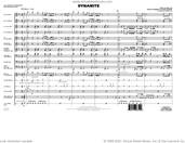 Cover icon of Dynamite (arr. Ishbah Cox) (COMPLETE) sheet music for marching band by Dave Stewart, BTS, Ishbah Cox and Jessica Agombar, intermediate skill level