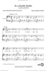 Cover icon of In A Starlit Stable sheet music for choir (2-Part) by Philip Lawson and William Canton, intermediate duet