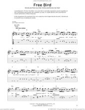 Cover icon of Free Bird sheet music for dobro solo by Lynyrd Skynyrd, Fred Sokolow, Allen Collins and Ronnie Van Zant, easy skill level