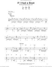 Cover icon of If I Had A Boat sheet music for banjo solo by Lyle Lovett and Michael J. Miles, intermediate skill level