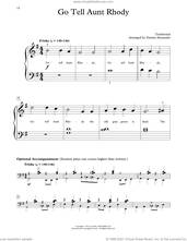 Cover icon of Go Tell Aunt Rhody (arr. Dennis Alexander) sheet music for piano solo (elementary)  and Dennis Alexander, beginner piano (elementary)