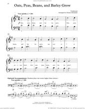 Cover icon of Oats, Peas, Beans And Barley Grow (arr. Dennis Alexander) sheet music for piano solo (elementary)  and Dennis Alexander, beginner piano (elementary)