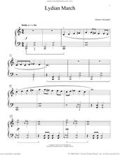 Cover icon of Lydian March sheet music for piano solo (elementary) by Dennis Alexander, beginner piano (elementary)