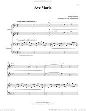 Cover icon of Ave Maria (arr. Eric Baumgartner) sheet music for piano four hands by Franz Schubert and Eric Baumgartner, intermediate skill level