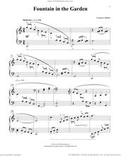Cover icon of Fountain In The Garden sheet music for piano solo (elementary) by Carolyn Miller, beginner piano (elementary)