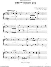 Cover icon of Lift Ev'ry Voice And Sing (arr. Artina McCain) sheet music for piano solo (elementary) by James Weldon Johnson, Artina McCain and J. Rosamond Johnson, beginner piano (elementary)