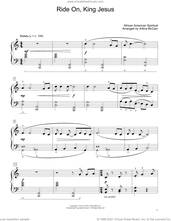 Cover icon of Ride On, King Jesus (arr. Artina McCain) sheet music for piano solo (elementary)  and Artina McCain, beginner piano (elementary)