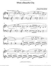 Cover icon of What A Beautiful City (arr. Artina McCain) sheet music for piano solo (elementary)  and Artina McCain, beginner piano (elementary)