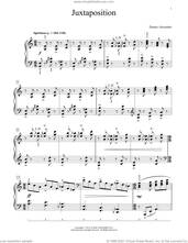 Cover icon of Juxtaposition sheet music for piano solo (elementary) by Dennis Alexander, classical score, beginner piano (elementary)