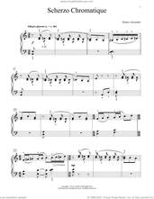 Cover icon of Scherzo Chromatique sheet music for piano solo (elementary) by Dennis Alexander, classical score, beginner piano (elementary)