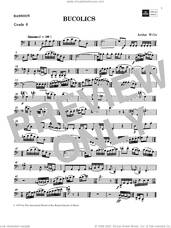 Cover icon of Bucolics (Grade 6 List C10 from the ABRSM Bassoon syllabus from 2022) sheet music for bassoon solo by Arthur Wills, classical score, intermediate skill level