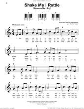 Cover icon of Shake Me I Rattle (Squeeze Me I Cry) sheet music for piano solo by Hal Clayton Hackady and Charles Naylor, beginner skill level