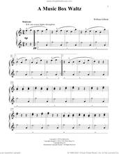 Cover icon of A Music Box Waltz sheet music for piano solo (elementary) by William Gillock, classical score, beginner piano (elementary)