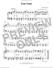 Cover icon of Tom Toms sheet music for piano solo (elementary) by William Gillock, classical score, beginner piano (elementary)
