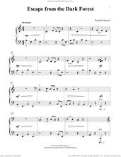 Cover icon of Escape From The Dark Forest sheet music for piano solo (elementary) by Randall Hartsell, beginner piano (elementary)