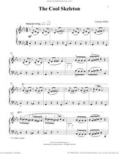 Cover icon of The Cool Skeleton sheet music for piano solo (elementary) by Carolyn Miller, beginner piano (elementary)