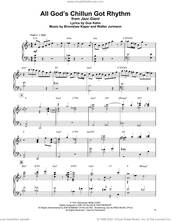 Cover icon of All God's Chillun Got Rhythm sheet music for piano solo (transcription) by Bud Powell, Bronislau Kaper, Gus Kahn and Walter Jurmann, intermediate piano (transcription)