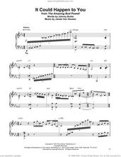 Cover icon of It Could Happen To You sheet music for piano solo (transcription) by Bud Powell, June Christy, Jimmy van Heusen and John Burke, intermediate piano (transcription)