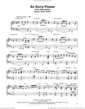 Cover icon of So Sorry Please sheet music for piano solo (transcription) by Bud Powell, intermediate piano (transcription)
