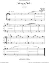 Cover icon of Viennese Waltz, Op. 44, No. 2 sheet music for piano four hands by Robert Fuchs, Bradley Beckman and Carolyn True, classical score, intermediate skill level