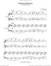 Cover icon of Summer Breezes (From Three Pieces) sheet music for piano four hands by Cornelius Gurlitt, Bradley Beckman and Carolyn True, classical score, intermediate skill level