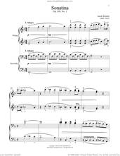 Cover icon of Sonatina, Op. 209, No. 1, I. Allegro sheet music for piano four hands by Jacob Schmitt, Bradley Beckman and Carolyn True, classical score, intermediate skill level