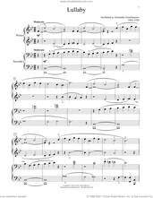 Cover icon of Lullaby sheet music for piano four hands by Alexander Gretchaninoff, Bradley Beckman and Carolyn True, classical score, intermediate skill level