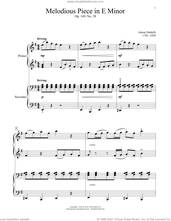 Cover icon of Melodious Piece In E Minor, Op. 149, No. 28 sheet music for piano four hands by Antonio Diabelli, Bradley Beckman and Carolyn True, classical score, intermediate skill level