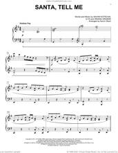 Cover icon of Santa Tell Me (arr. Kevin Olson) sheet music for voice and other instruments (E-Z Play) by Ariana Grande, Kevin Olson, Ilya and Savan Kotecha, easy skill level