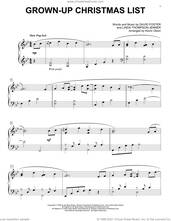 Cover icon of Grown-Up Christmas List (arr. Kevin Olson) sheet music for voice and other instruments (E-Z Play) by Amy Grant, Kevin Olson, David Foster and Linda Thompson-Jenner, easy skill level