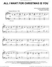 Cover icon of All I Want For Christmas Is You (arr. Kevin Olson) sheet music for voice and other instruments (E-Z Play) by Mariah Carey, Kevin Olson and Walter Afanasieff, easy skill level