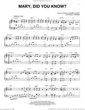 Cover icon of Mary, Did You Know? [Jazz version] (arr. Brent Edstrom) sheet music for piano solo by Kathy Mattea, Brent Edstrom, Buddy Greene and Mark Lowry, intermediate skill level