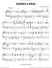 Cover icon of Sussex Carol [Jazz version] (arr. Brent Edstrom) sheet music for piano solo  and Brent Edstrom, classical score, intermediate skill level