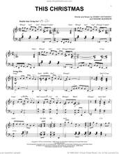 Cover icon of This Christmas [Jazz version] (arr. Brent Edstrom) sheet music for piano solo by Donny Hathaway, Brent Edstrom and Nadine McKinnor, intermediate skill level