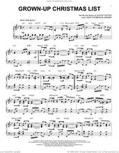 Cover icon of Grown-Up Christmas List [Jazz version] (arr. Brent Edstrom) sheet music for piano solo by Amy Grant, Brent Edstrom, David Foster and Linda Thompson-Jenner, intermediate skill level