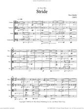 Cover icon of Stride sheet music for string quartet (score ands) by Nico Muhly, classical score, intermediate skill level