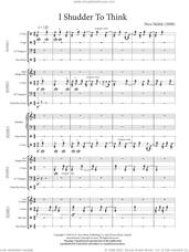 Cover icon of I Shudder To Think (Score and Parts) sheet music for percussions by Nico Muhly, classical score, intermediate skill level
