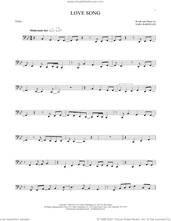Cover icon of Love Song sheet music for Tuba Solo (tuba) by Sara Bareilles, intermediate skill level
