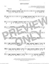 Cover icon of Get Lucky sheet music for Tuba Solo (tuba) by Daft Punk feat. Pharrell Williams, Guy Manuel Homem Christo, Nile Rodgers, Pharrell Williams and Thomas Bangalter, intermediate skill level