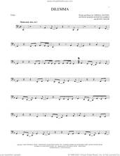 Cover icon of Dilemma (feat. Kelly Rowland) sheet music for Tuba Solo (tuba) by Nelly, Antoine Macon, Bunny Sigler, Cornell Haynes and Kenneth Gamble, intermediate skill level