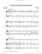 Cover icon of Stabat Mater Dolorosa sheet music for mixed ensemble (score) by Nico Muhly, classical score, intermediate skill level