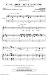 Cover icon of Come, Christians, Join To Sing (arr. Mark Patterson) sheet music for choir (Unison) , Mark Patterson and Christian Henry Bateman, intermediate skill level