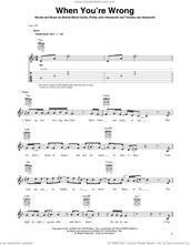 Cover icon of When You're Wrong sheet music for guitar solo by Brandi Carlile, Brandi Marie Carlile, Phillip John Hanseroth and Timothy Jay Hanseroth, intermediate skill level
