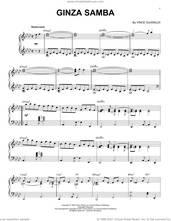 Cover icon of Ginza Samba [Jazz version] (arr. Brent Edstrom) sheet music for piano solo by Vince Guaraldi and Brent Edstrom, intermediate skill level