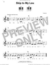 Cover icon of Skip To My Lou sheet music for piano solo, beginner skill level