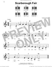 Cover icon of Scarborough Fair sheet music for piano solo, beginner skill level