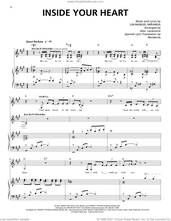 Cover icon of Inside Your Heart (from Vivo) sheet music for voice and piano by Lin-Manuel Miranda, Alex Lacamoire, Gloria Estefan and Residente, intermediate skill level