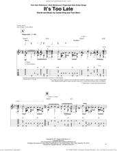 Cover icon of It's Too Late (arr. Kent Nishimura) sheet music for guitar solo by Carole King, Kent Nishimura and Toni Stern, intermediate skill level